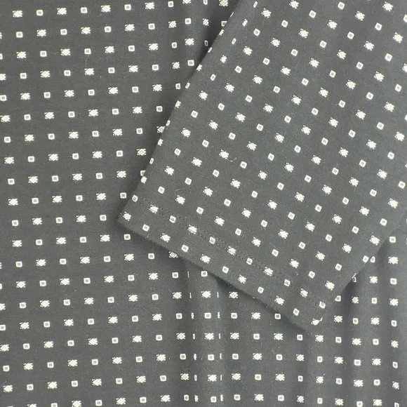 J Jill Wearever Collection Top Women Large Black Tunic Short Flowy Boat Neck - Picture 2 of 11